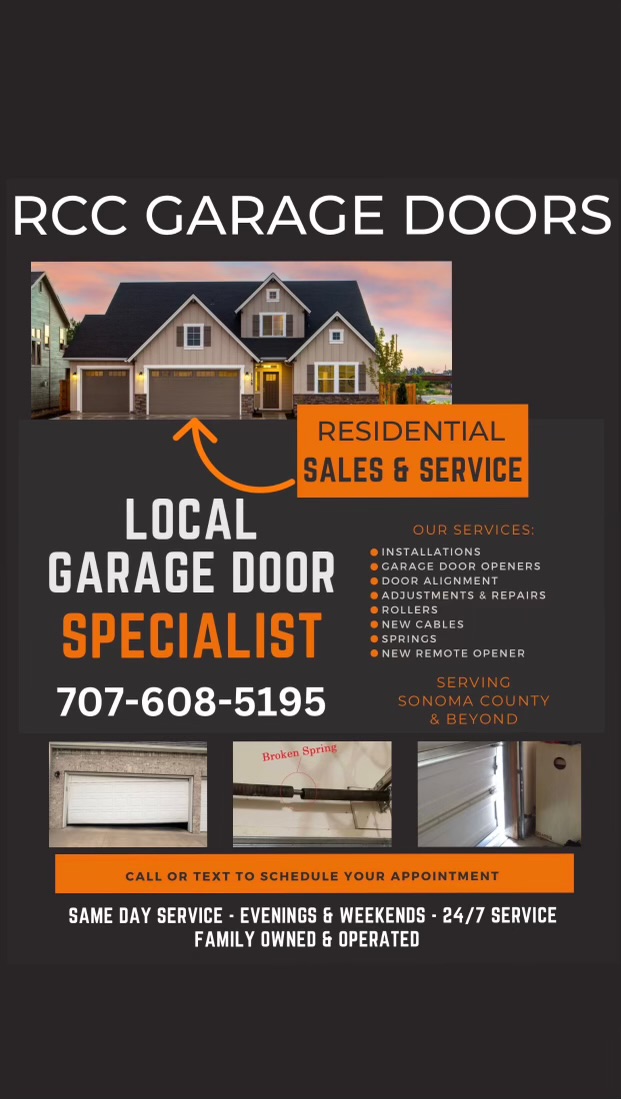 Rcc garage doors logo