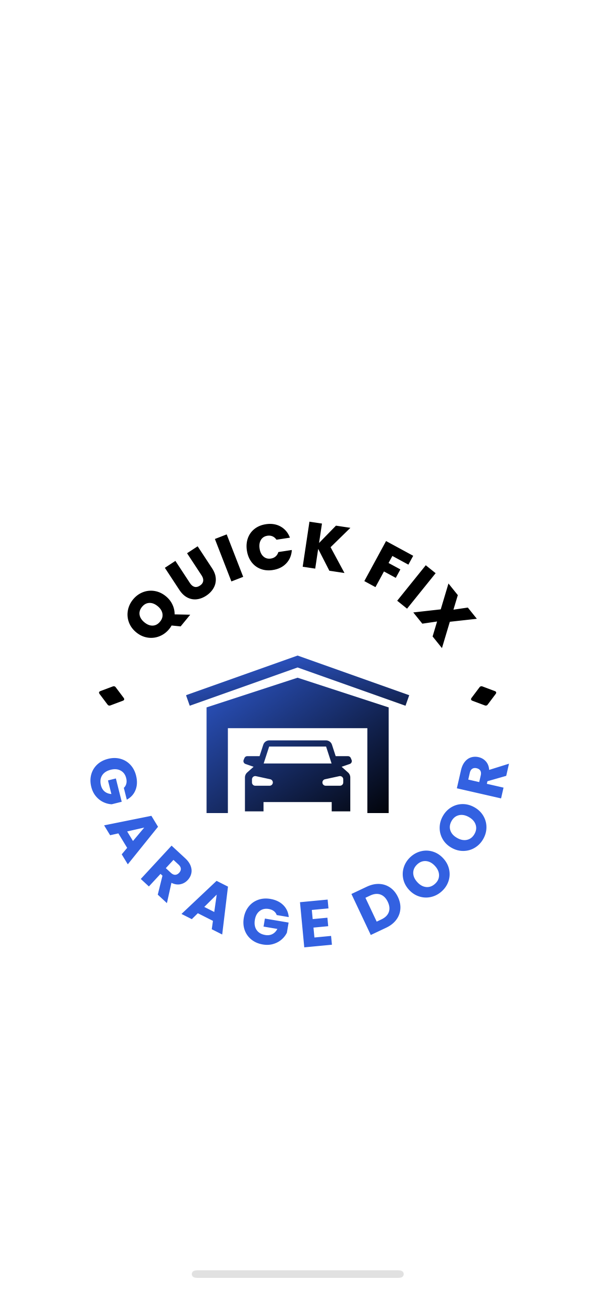 Quick fix garage door logo
